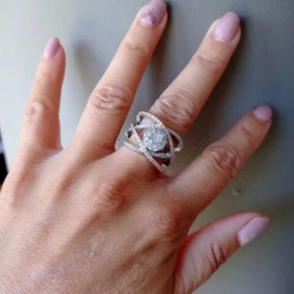 DENKAYS BRIDAL ENGAGMENT WEDDING RING ETEITY RING